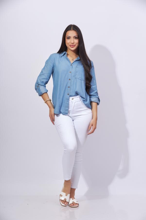 BLUSA MEZCLILLA BLU PEPPER LARGE