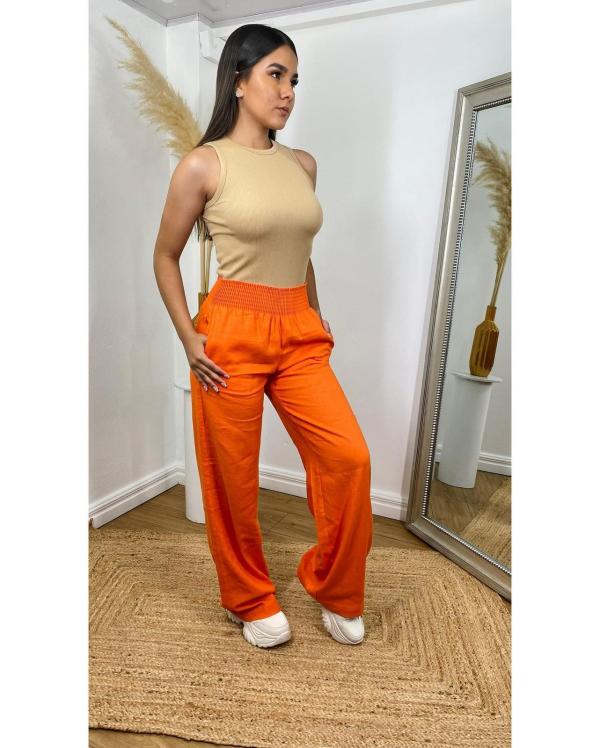 PANTAL&Oacute;N ANARANJADO LOVE TREE LARGE