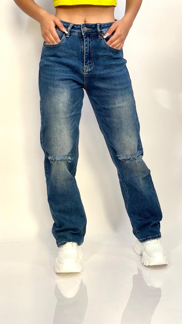 PANTALON PSYCHO MUJER AZUL # 1
