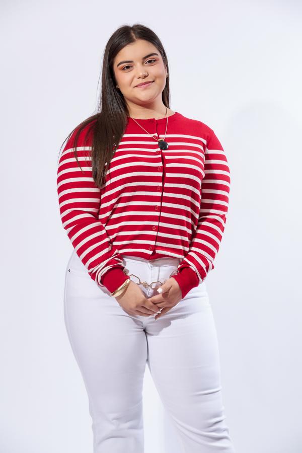 ABRIGO ROJO/BLANCO ACTIVE 2 XLARGE