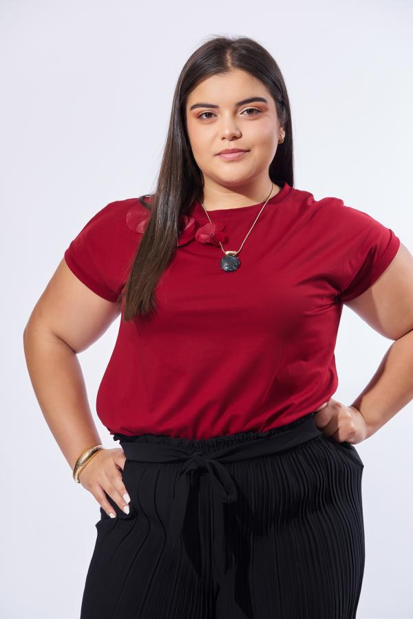 BLUSA VINO TABA 3 XLARGE