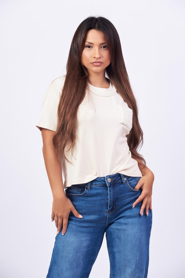 BLUSA BEIGE MUY MUY MEDIUM