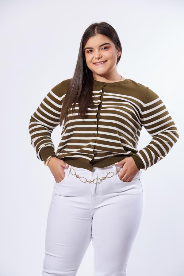 ABRIGO VERDE/BLANCO ACTIVE XLARGE