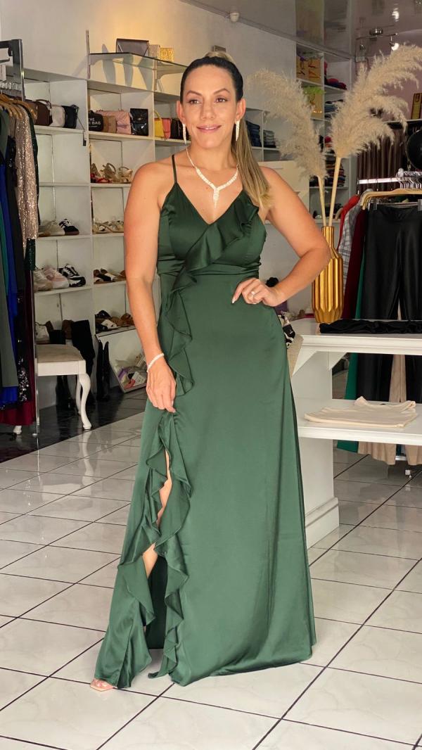 VESTIDO VERDE DRESS DAY SMALL