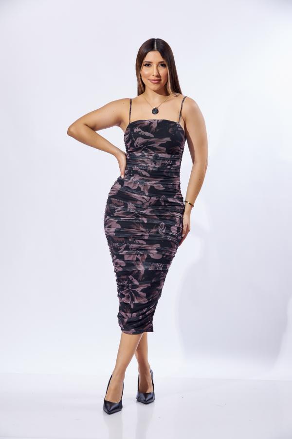 VESTIDO NEGRO/CAF&Eacute; PAPERMOON SMALL