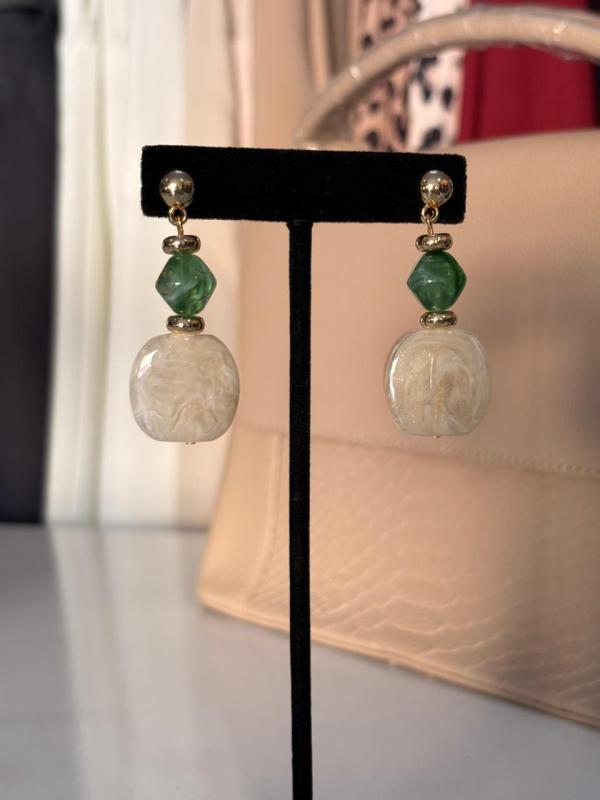 ARETE VERDE/BLANCO JENNIFER