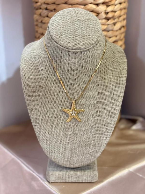COLLAR DORADO ESTRELLAS STAINLLES