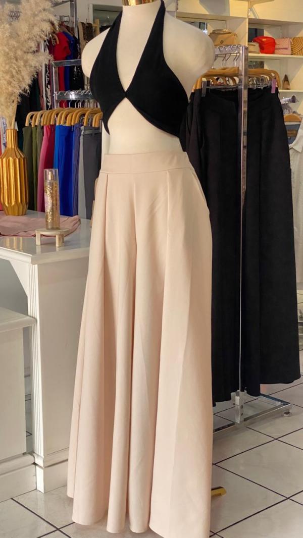 PANTAL&Oacute;N BEIGE CLARO NYLON LARGE
