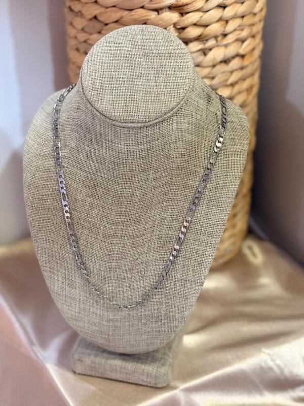 CADENA ACERO PLATEADA