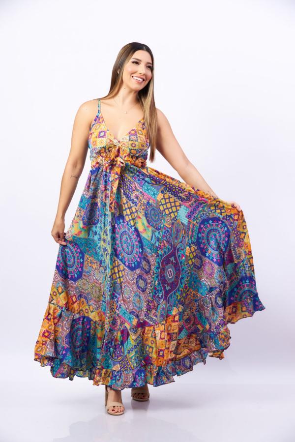 VESTIDOS DE COLORES RHEA UNITALLA