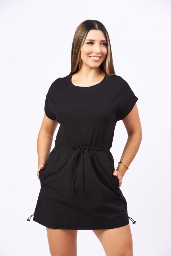 VESTIDO NEGRO DOUBLE ZERO LARGE