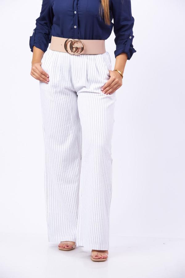 PANTALON BLANCO RAYAS ONLY4U LARGE