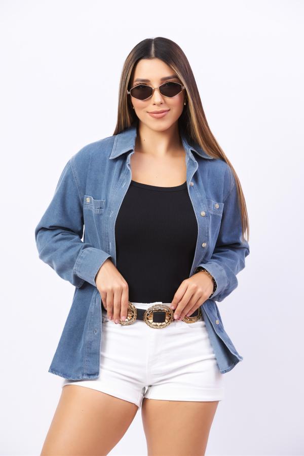 BLUSA MEZCLILLA PASSPORT LARGE