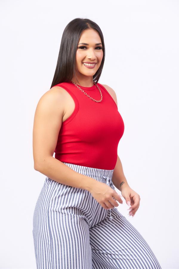 BLUSA ROJA LARGA CHOICE UNITALLA