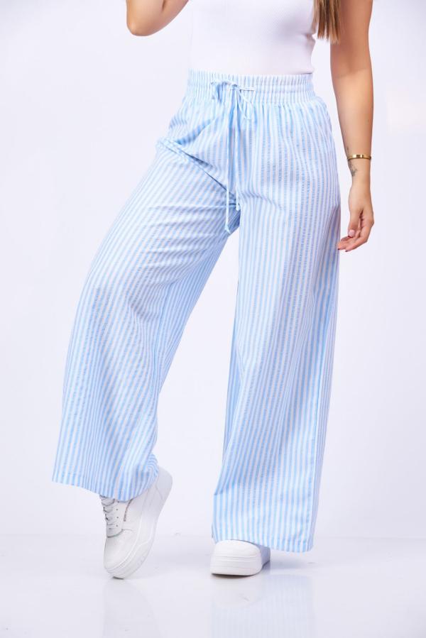 PANTALON RAYAS CELESTE AMBIANCE MEDIUM