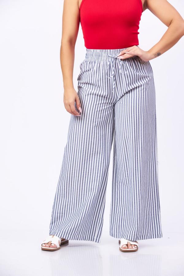 PANTALON RAYAS AZULES AMBIANCE LARGE