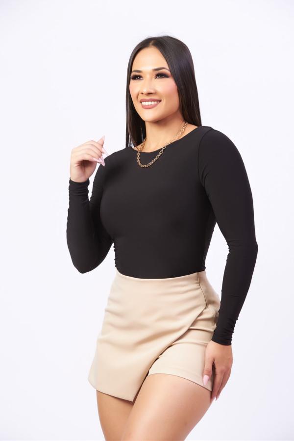 BLUSA NEGRA POPULAR 21 LARGE