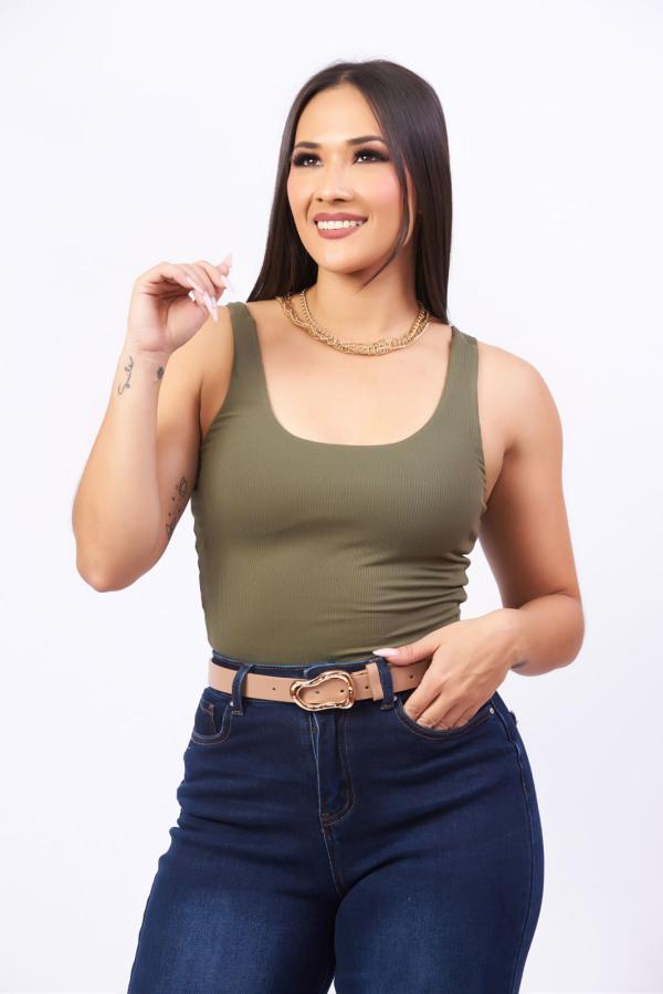 BLUSA VERDE MUSGO POPULAR 21 SMALL