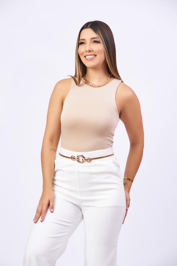 BLUSA BEIGE  AMBIANCE LARGE