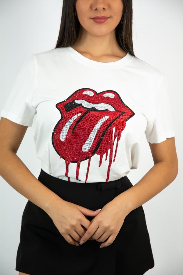 BLUSA BLANCA LENGUA ESTELLA LARGE