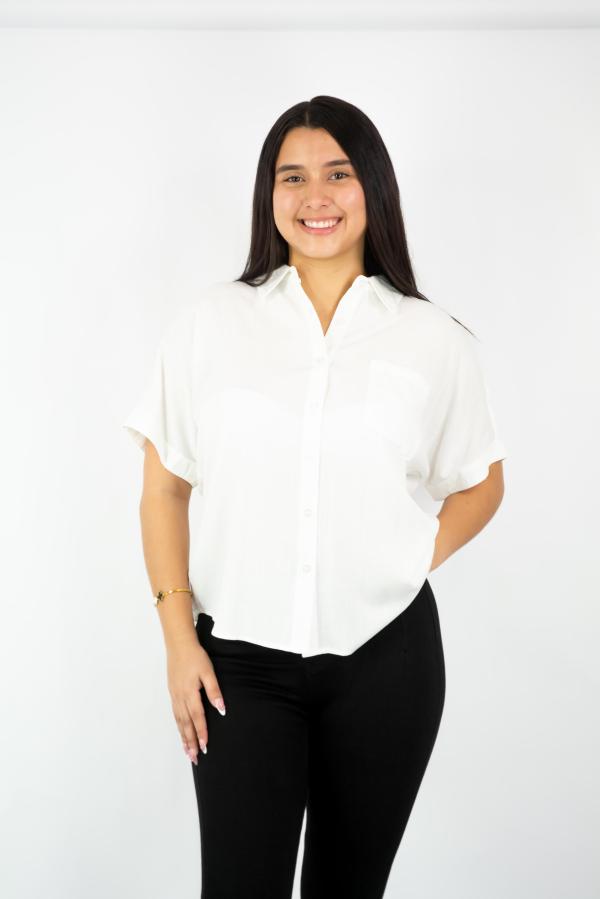 BLUSA BLANCA CHOCOLATE LARGE