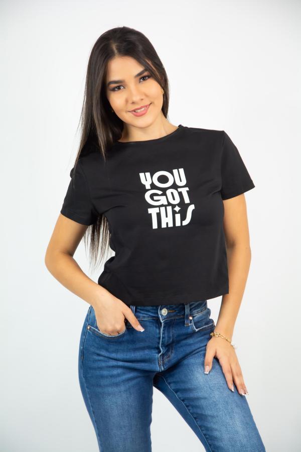 BLUSA NEGRA YOU GOT THIS LARGE