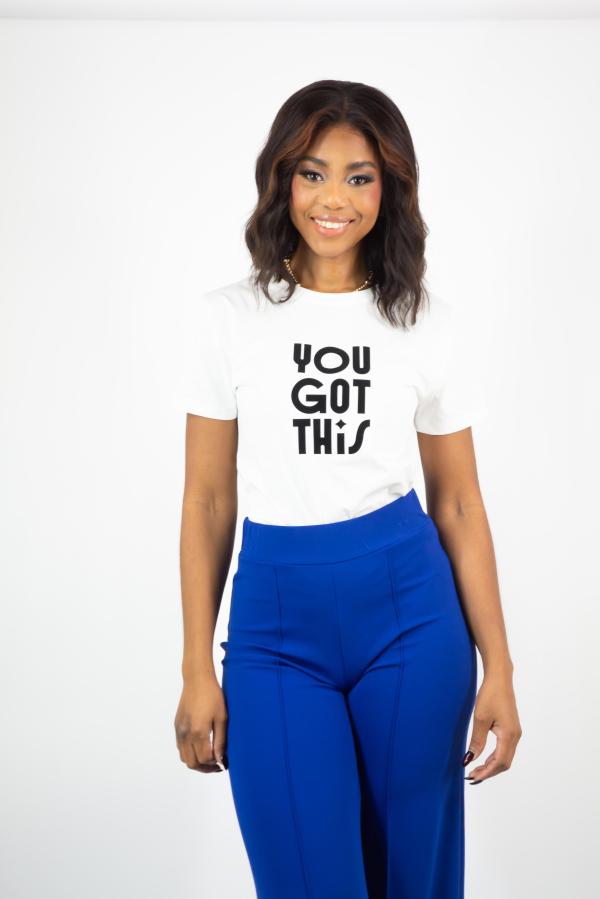 BLUSA BLANCA YOU GOT THIS LARGE