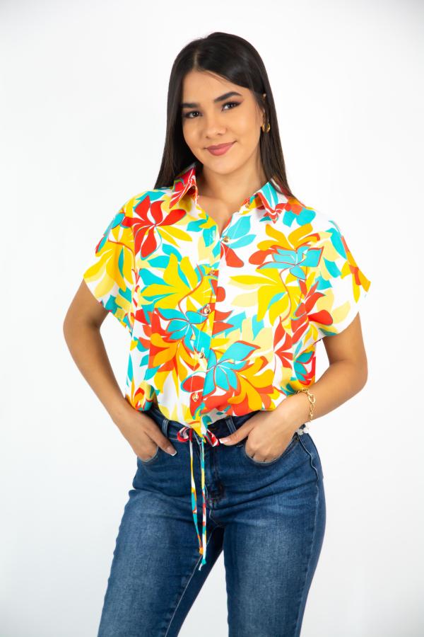 BLUSA COLORES FLORES DNA X LARGE