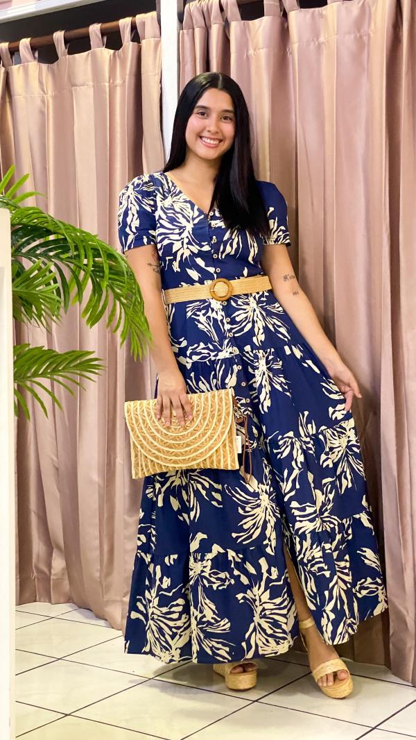 VESTIDO AZUL WILD JASMINE LARGE