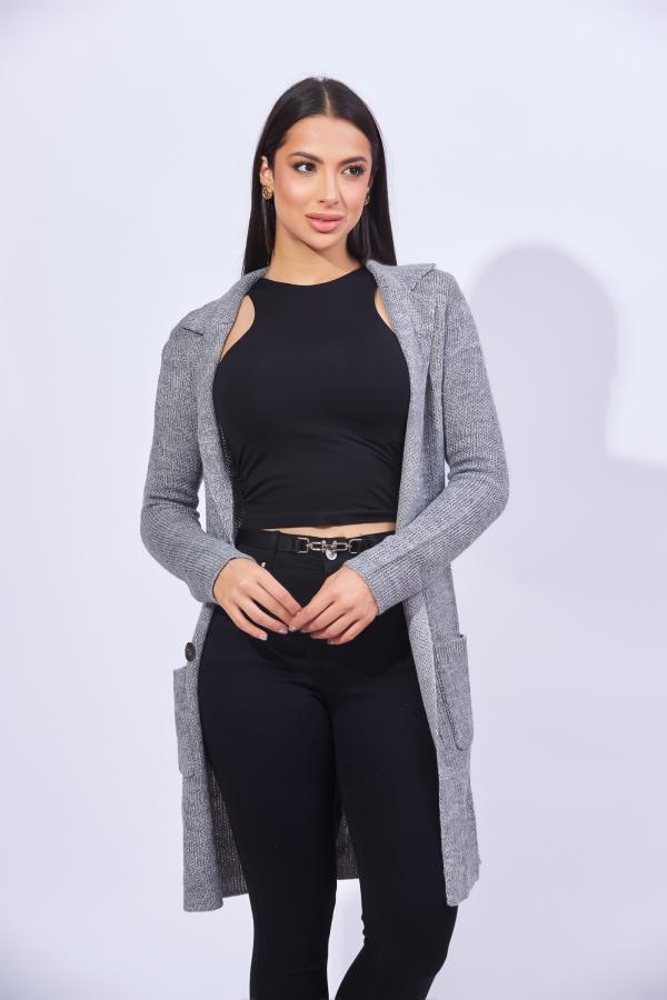 CARDIGAN GRIS ACTIVE USA SMALL