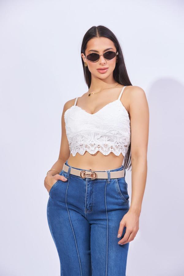 CROP TOP BLANCO IRIS SMALL