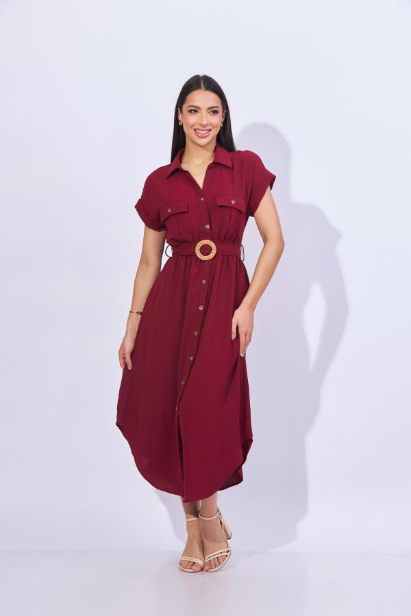 VESTIDO VINO BLU PEPPER LARGE