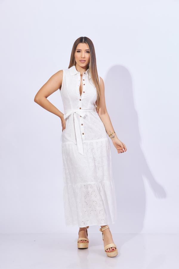 VESTIDO BLANCO MISS KELLY LARGE