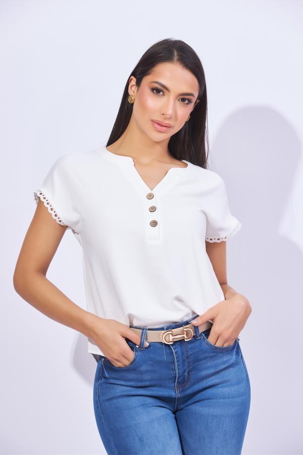BLUSA BLANCA MINE LARGE