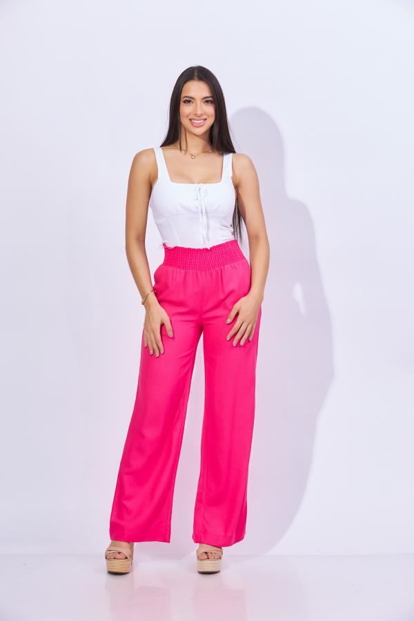 PANTALON FUCSIA LOVE TREE LARGE