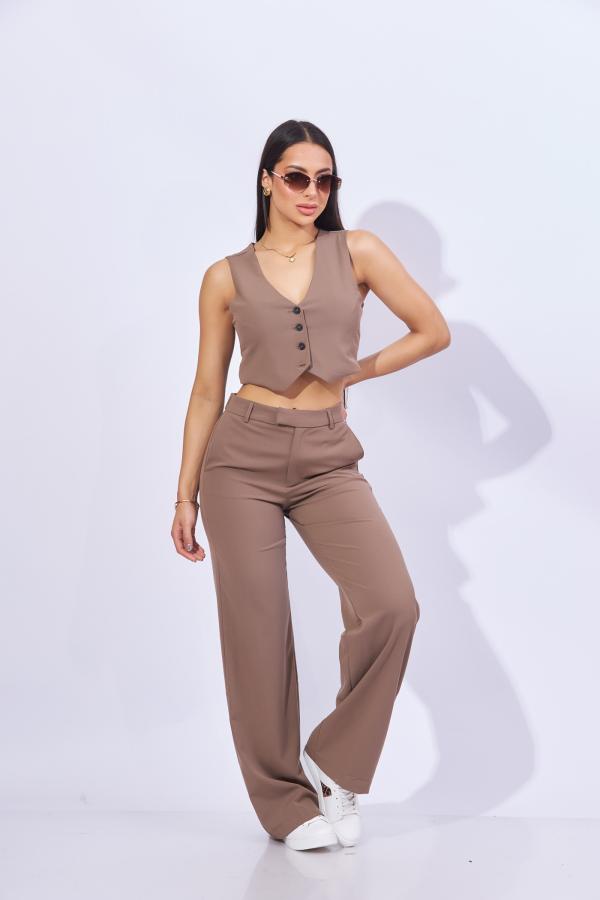 PANTALON BEIGE OSCURO LOVE TREE LARGE