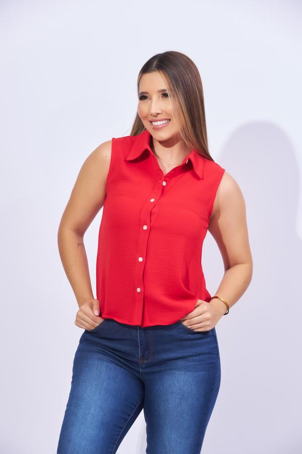 BLUSA ROJA DNA X LARGE