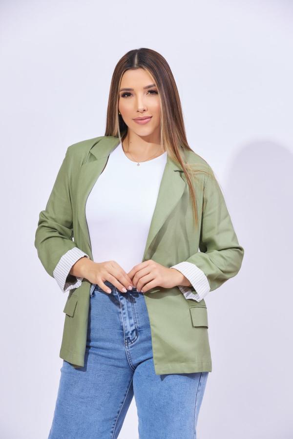 BLAZER VERDE LOVE TREE LARGE