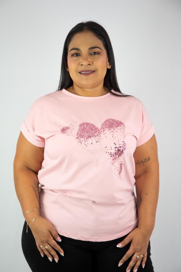 BLUSA ROSADA TABA 2X LARGE