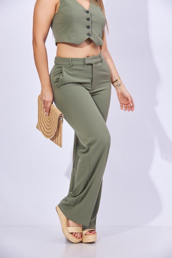 PANTALON VERDE LOVE TREE MEDIUM