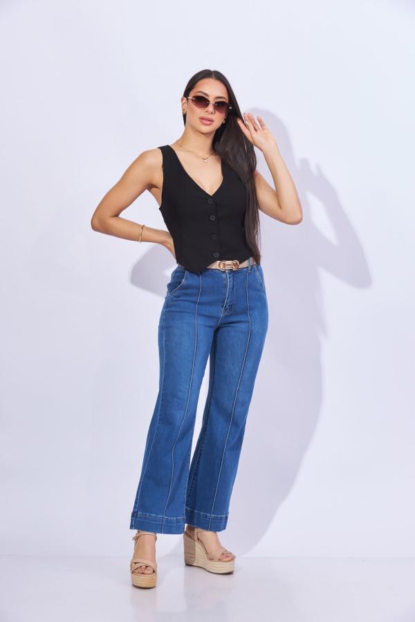 PANTALON MEZCLILLA NINA ROSSI LARGE