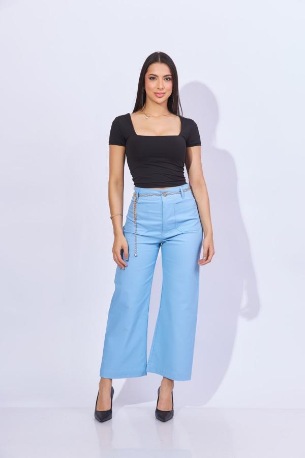 PANTALON CELESTE VESTIR GIGIO MEDIUM