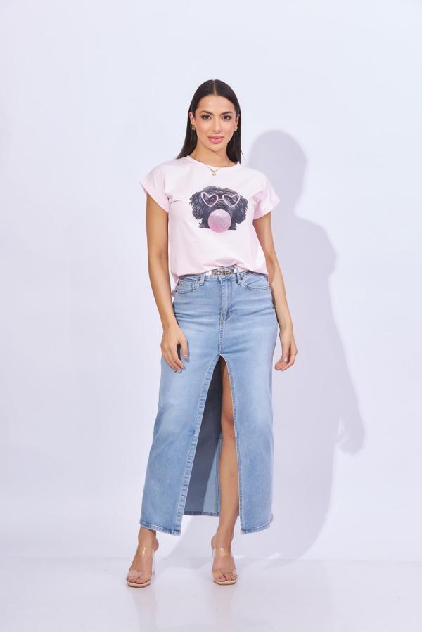 FALDA MEZCLILLA CELESTE LEGEND LARGE