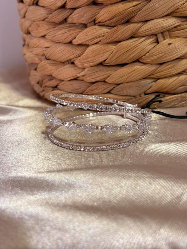 PULSERA PLATEADA CRYSTAL