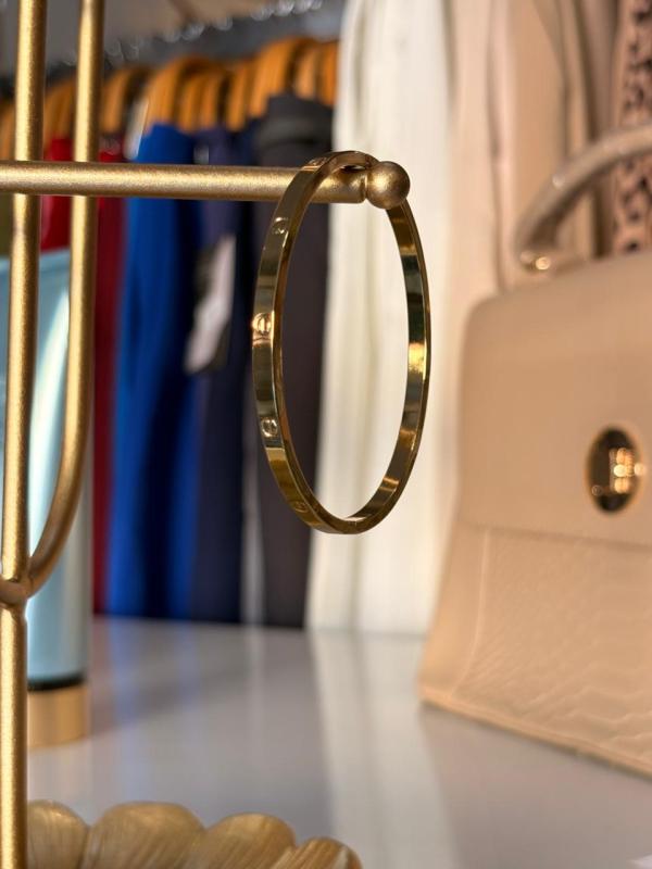 PULSERA ACERO DORADO