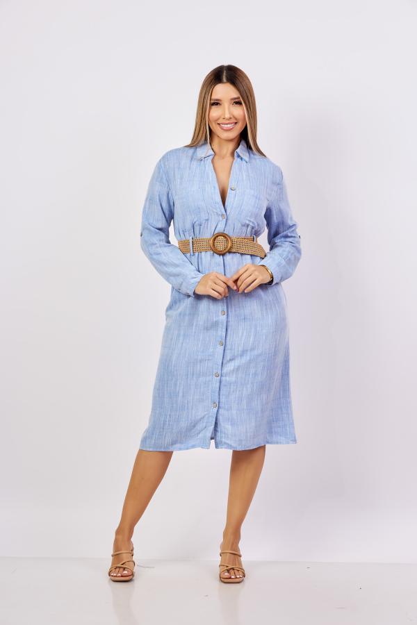 VESTIDO CELESTE LOVE TREE SMALL