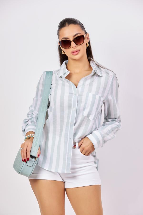 CAMISERA VERDE/BLANCO LOVE TREE LARGE