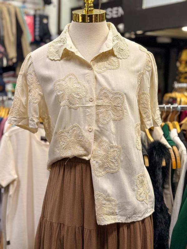 BLUSA LA DIOSA BEIGE MEDIUM