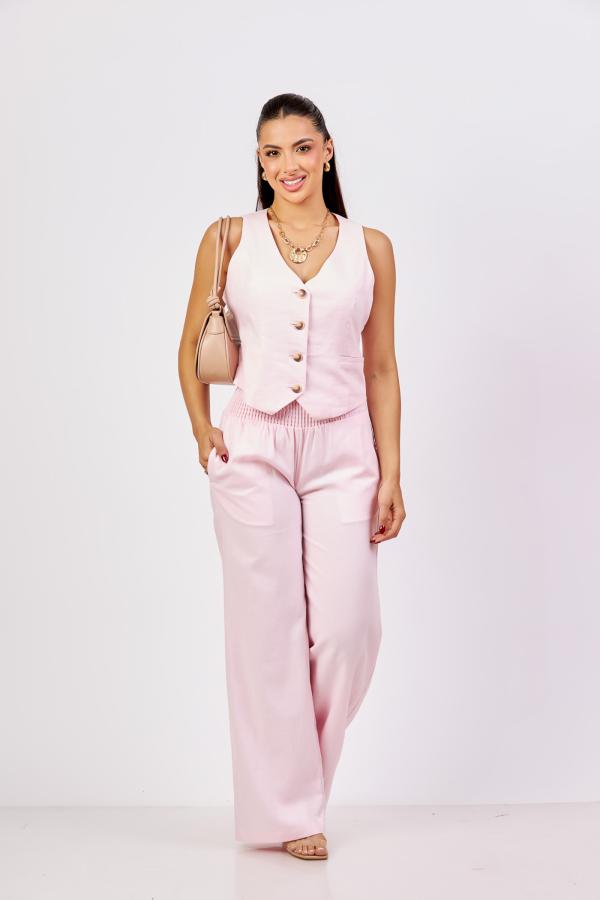 PANTALON LOVE TREE ROSADO SMALL