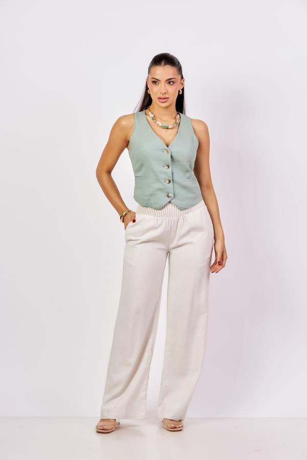 PANTALON LOVE TREE BEIGE LARGE